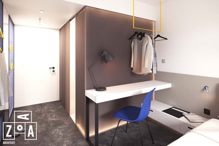 Trennwand aus transluzenten Paneelen, die Licht streuen und Räume stilvoll trennen